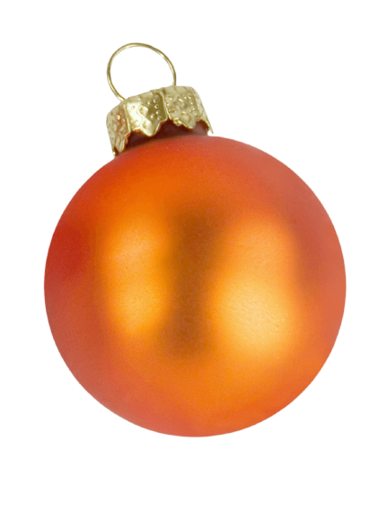Orange Christmas Ball PNG pngteam.com