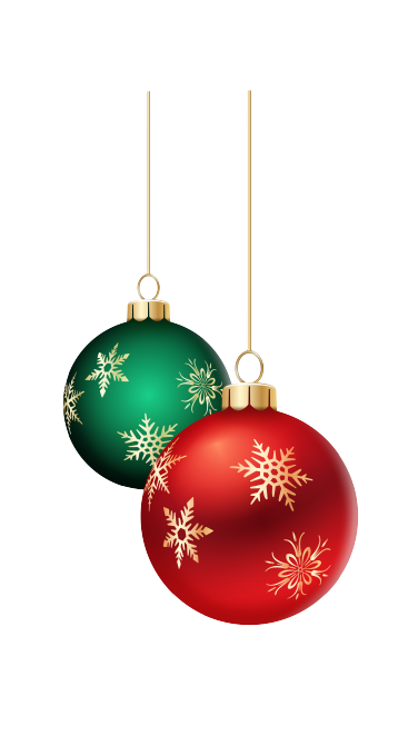 Christmas Ball Green and Red PNG HD Transparent pngteam.com