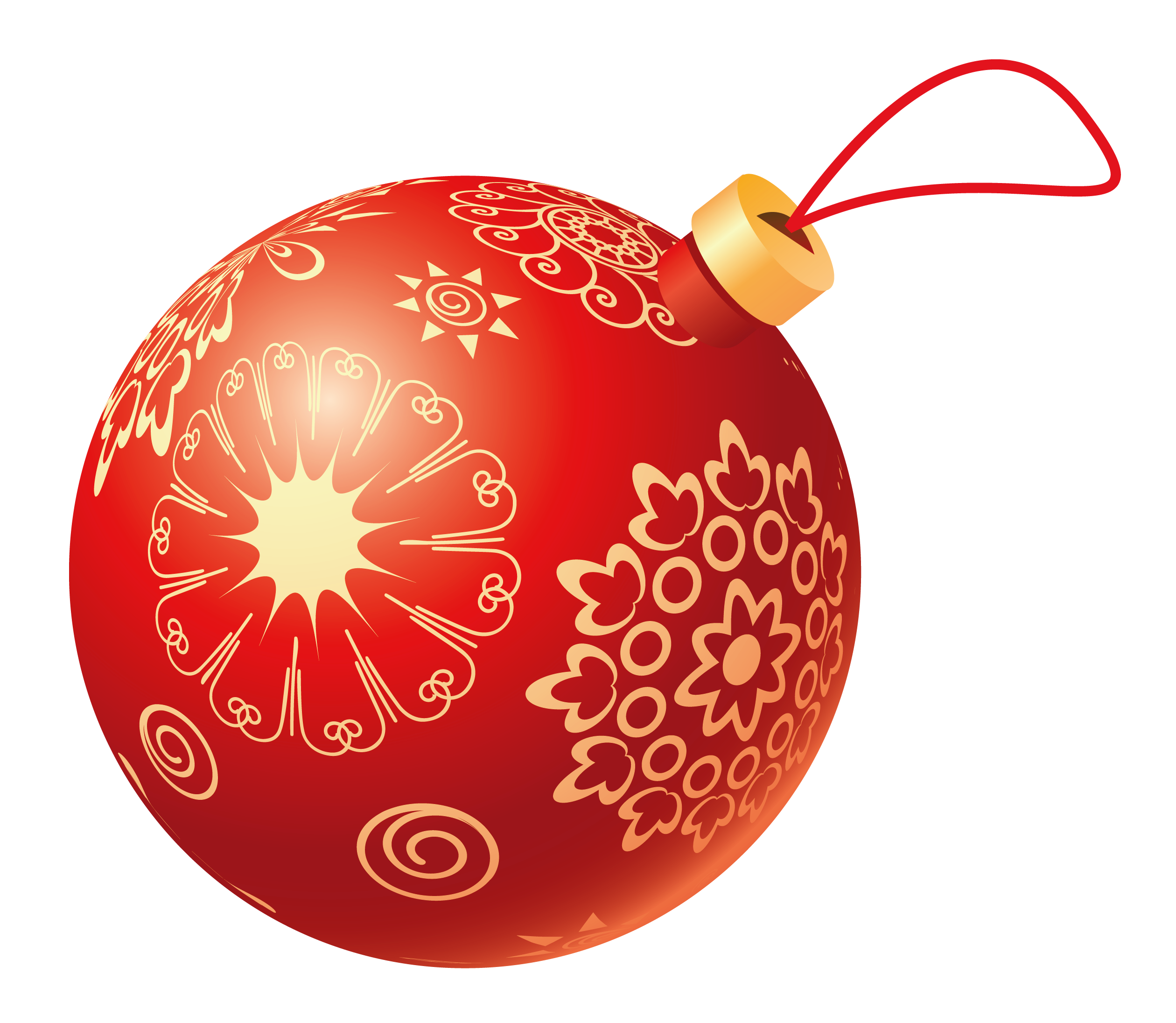 Red Sweet Christmas Ball PNG Transparent pngteam.com