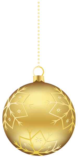 Gold Christmas Ornament PNG Transparent - Christmas Ornament Png