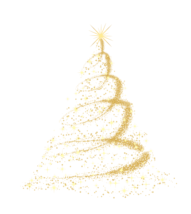 Gold Christmas Tree PNG in Transparent pngteam.com