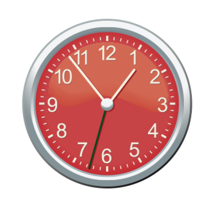 Red Wall Clock PNG Best Image pngteam.com