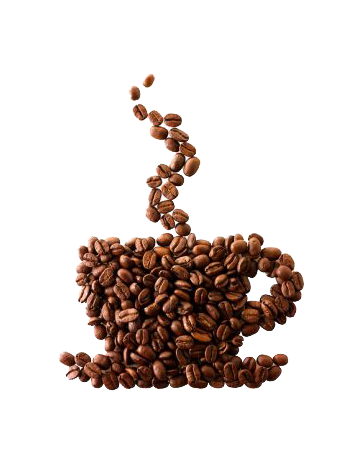 Coffee Beans Cup Shaped PNG HD