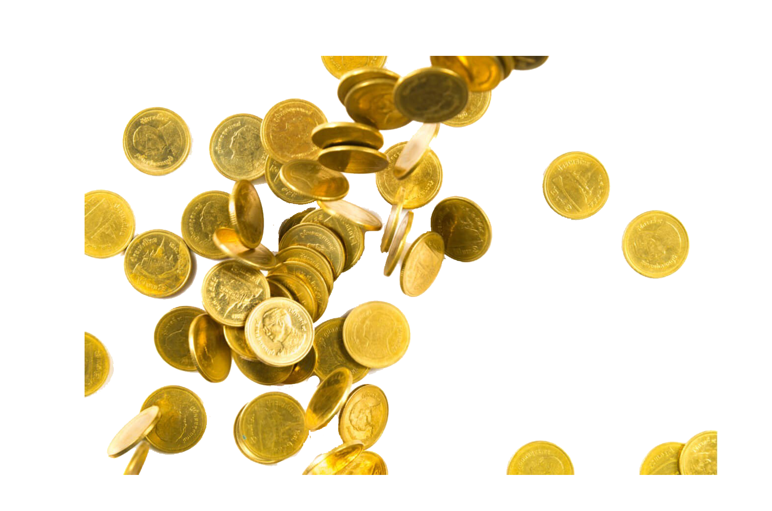 Golden Coins Wallpaper PNG Image in High Definition pngteam.com