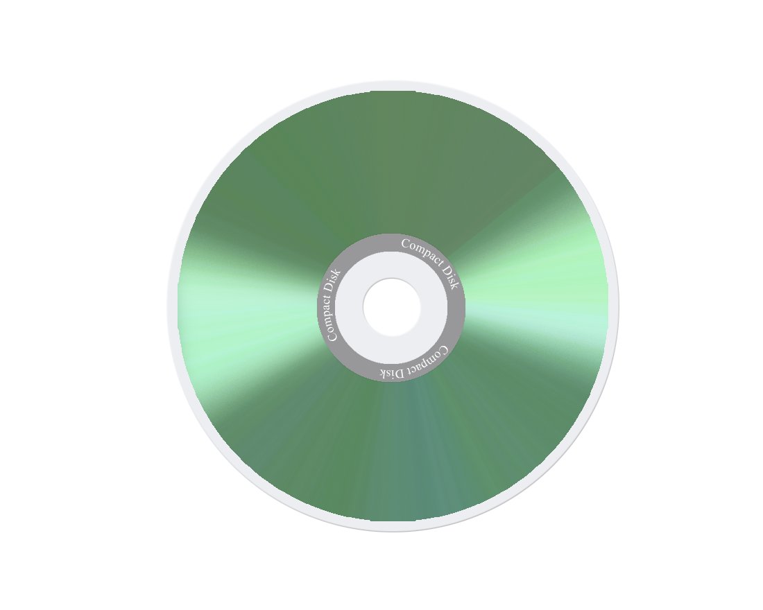Green Compact Disk PNG HD File pngteam.com