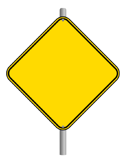 Blank Construction Sign PNG HD - Construction Sign Png