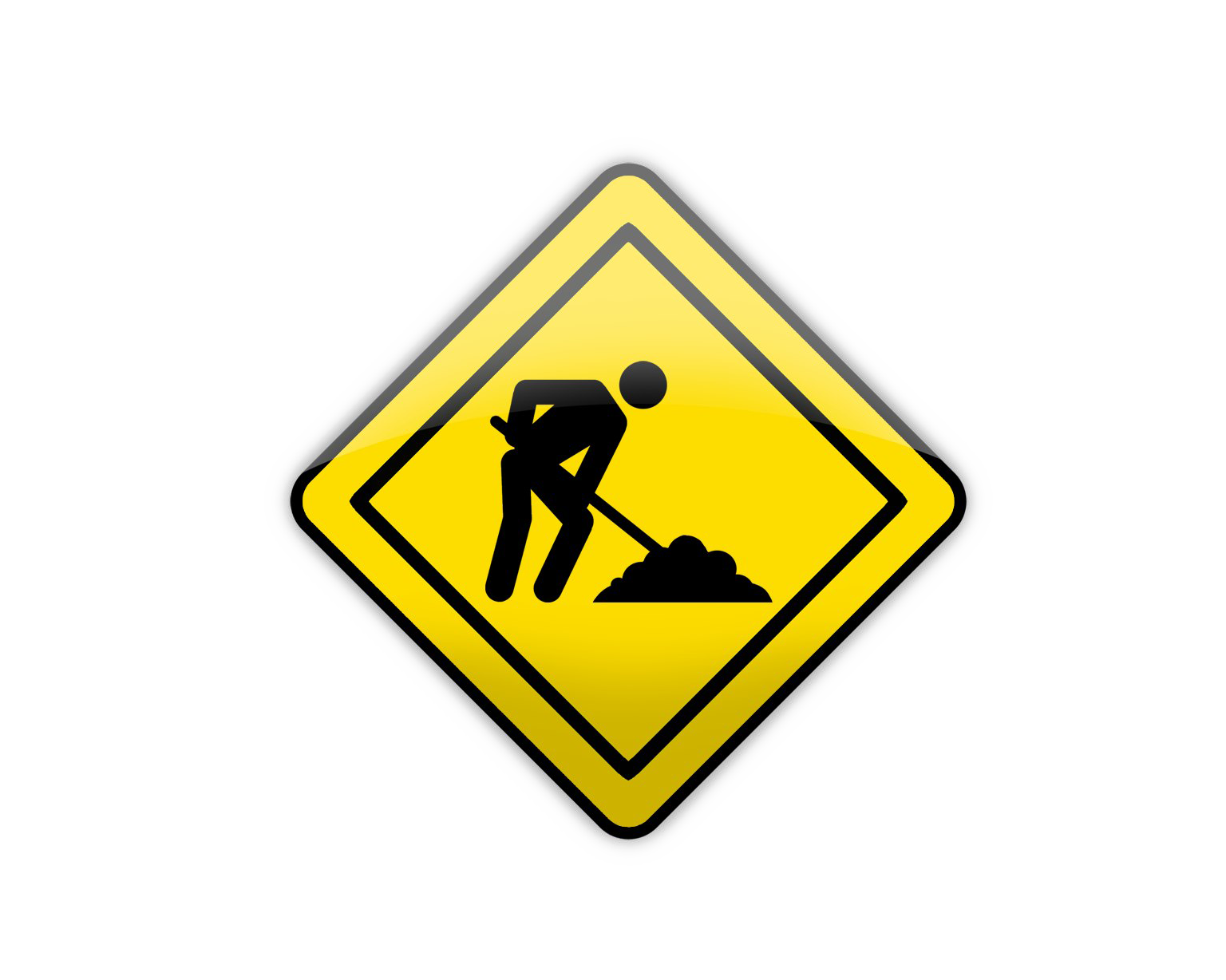 Construction Sign PNG Transparent
