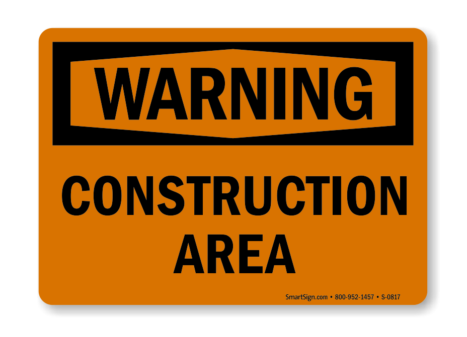 Warning! Construction Area PNG High Definition Photo Image pngteam.com