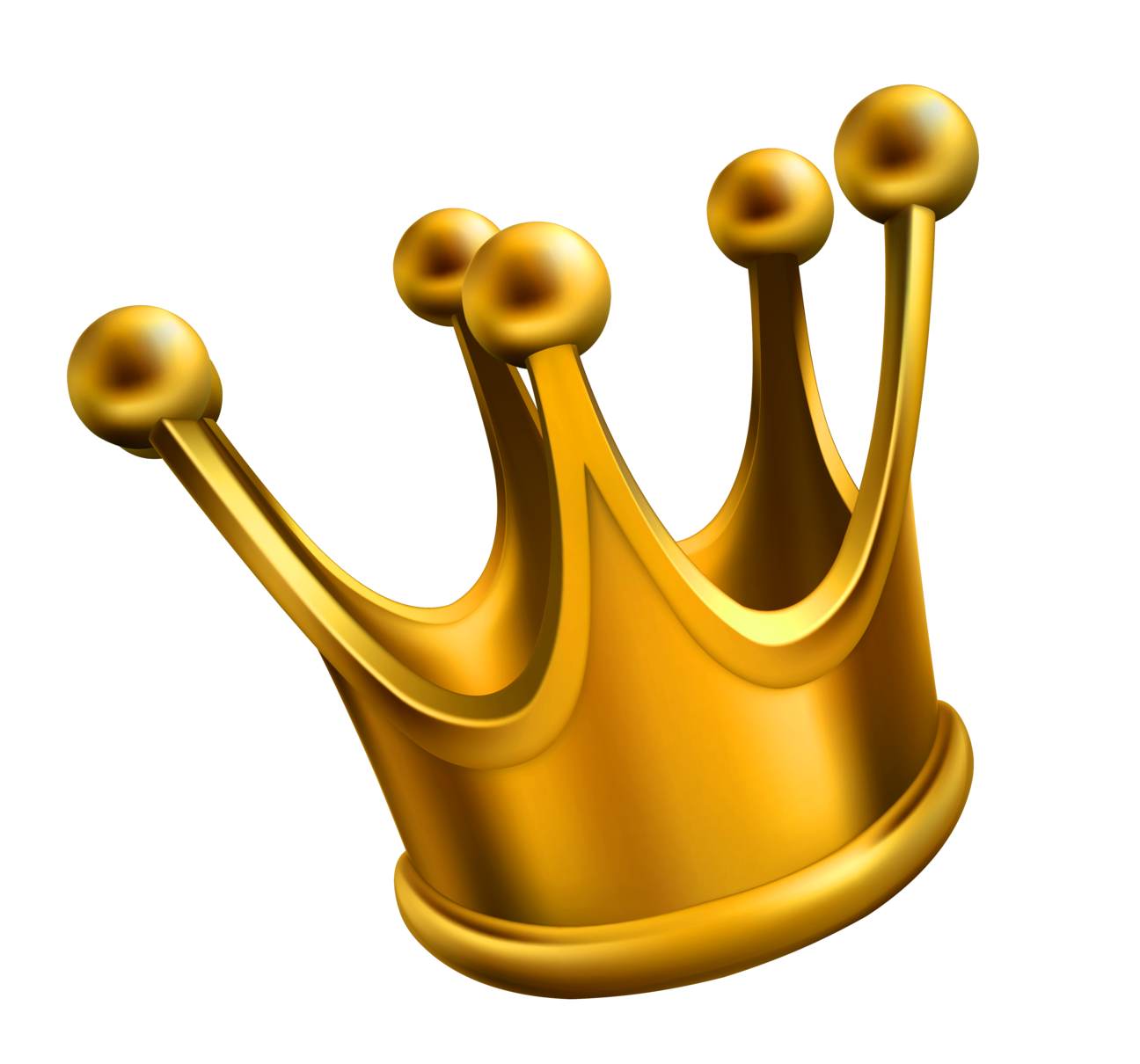 Simple Golden Crown Png Clipart