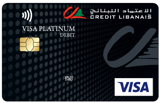 Visa Platinium Debit Card PNG File