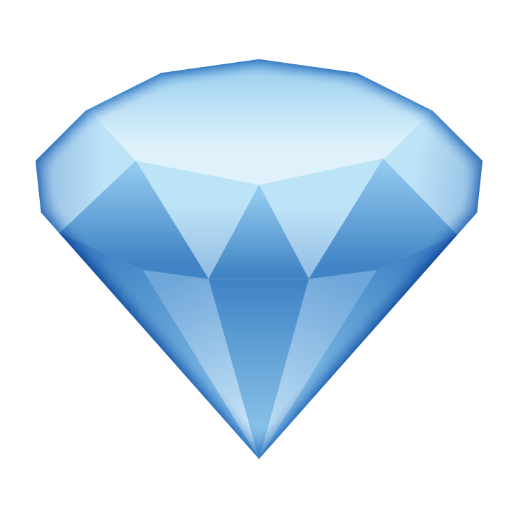 Blue Diamond PNG Photo