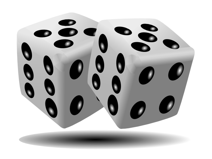 Black and White Dice PNG Image in Transparent pngteam.com