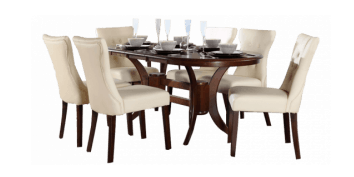 Classic 6 Seater Dining Set With Oval Shaped Table PNG HD  pngteam.com