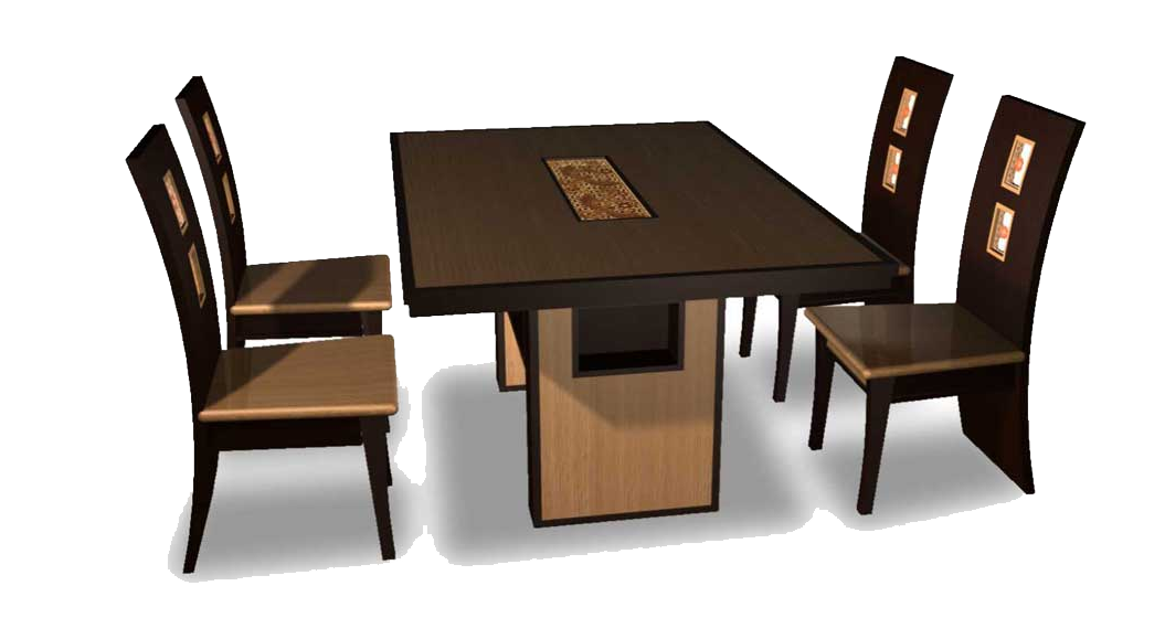 Wooden Dining Table PNG Transparent