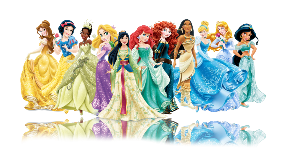 Princess Aurora Cinderella Ariel Rapunzel Tiana Disney Princesses PNG pngteam.com