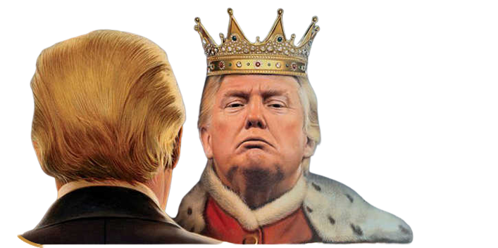 Donald Trump Mirror King PNG Image Poster pngteam.com