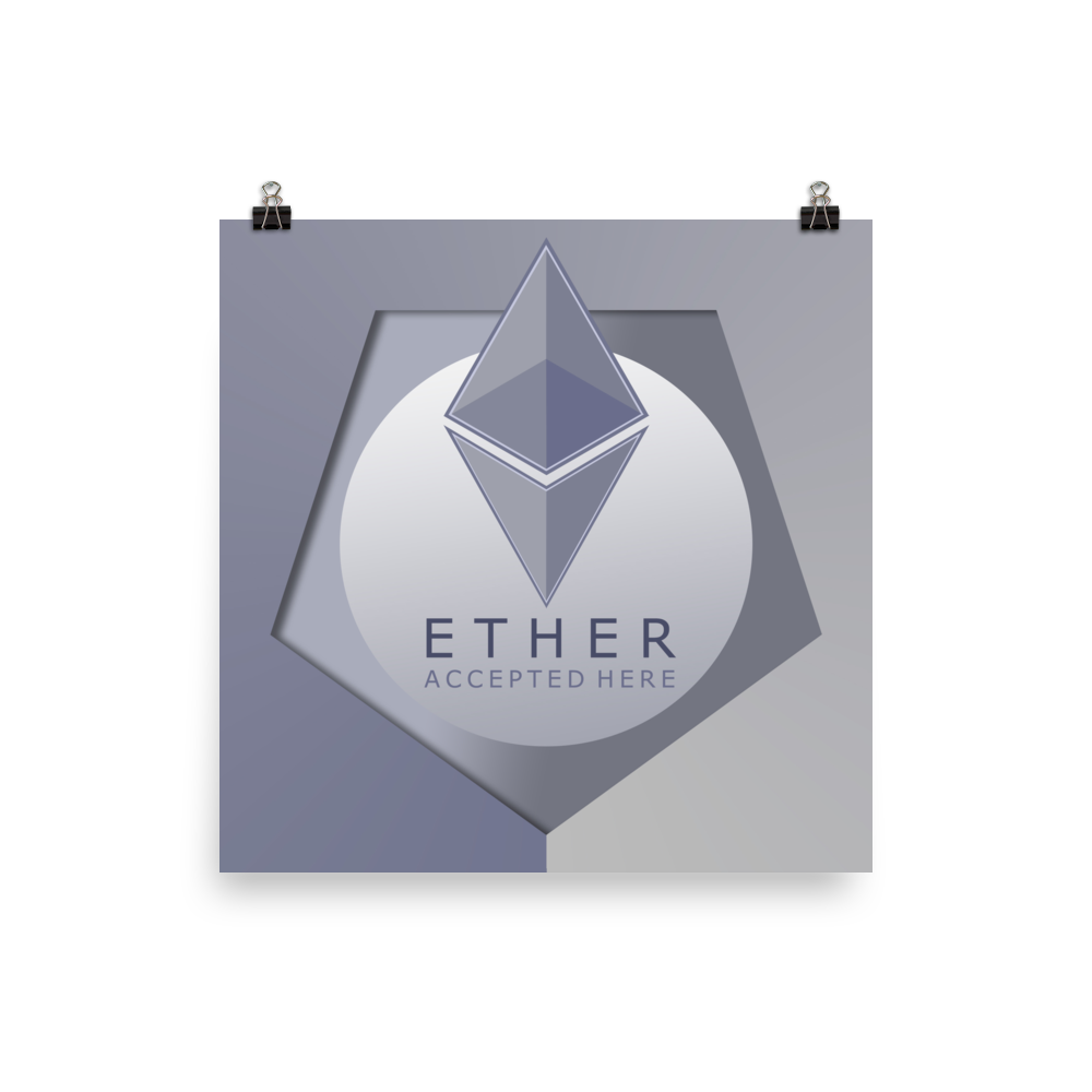 Ethereum Accepted Here PNG Transparent