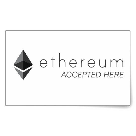 Ethereum Accepted Here PNG