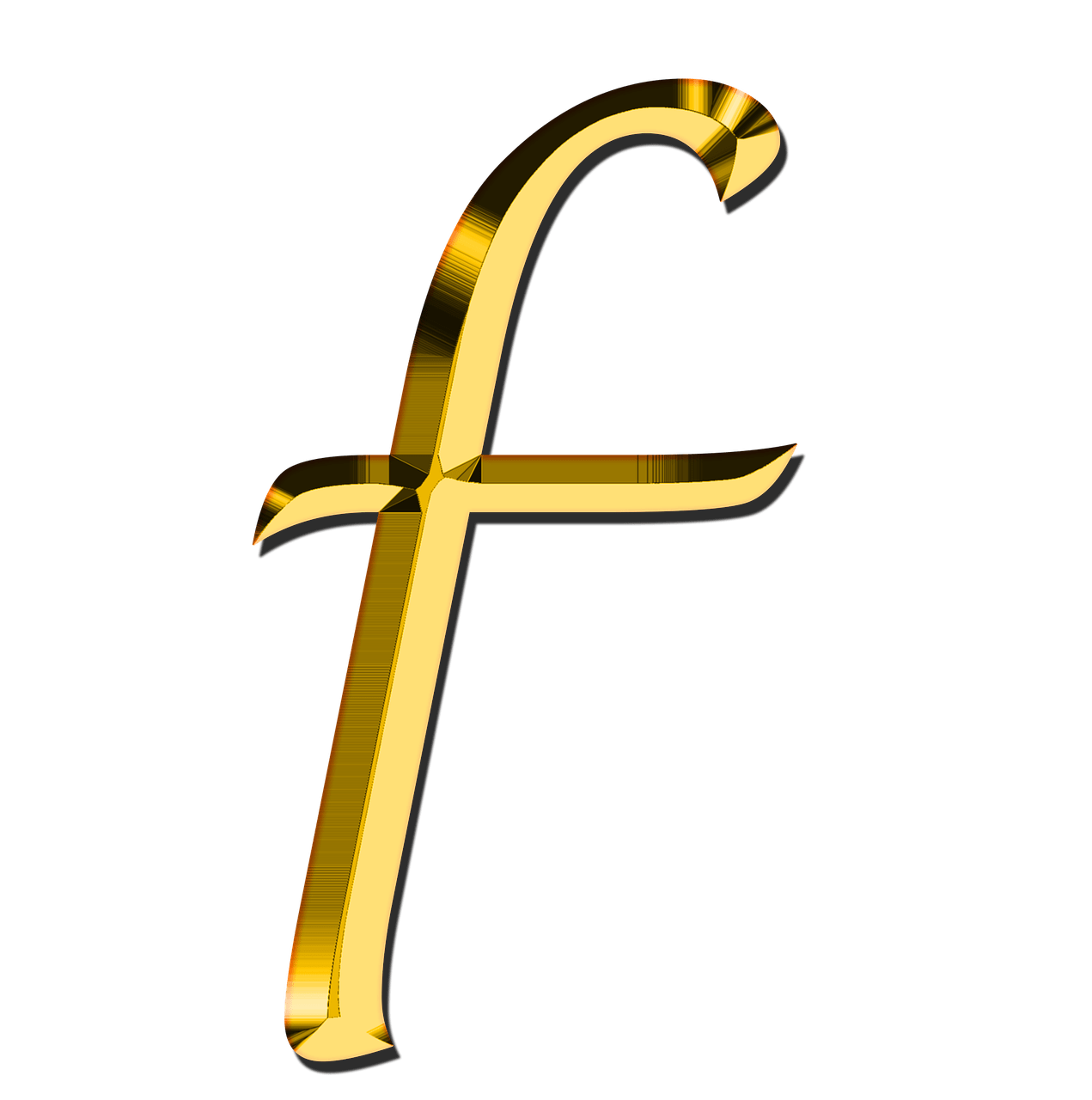 F Letter PNG