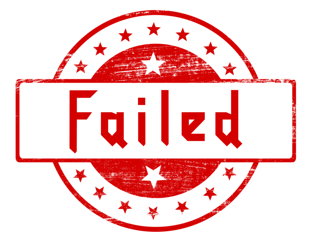 Failed Logo Stamp PNG Transparent - Fail Stamp Png