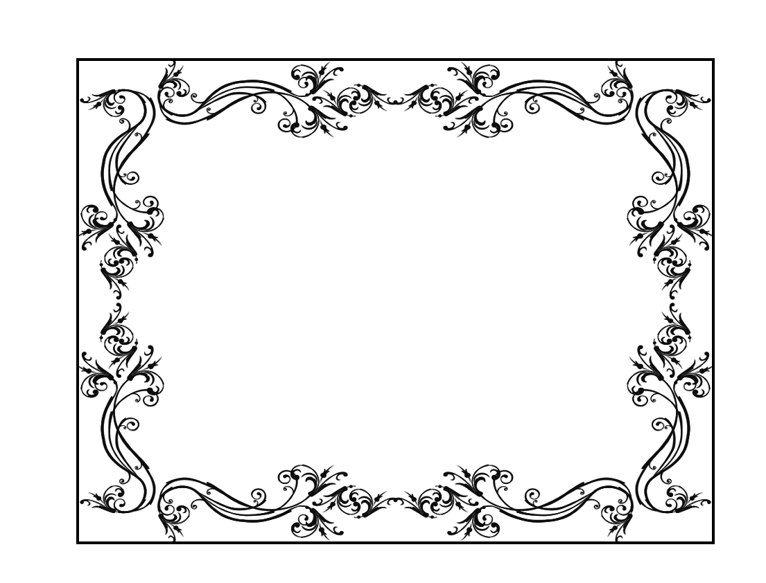 Fancy Wedding Border PNG Transparent Background Images | pngteam.com