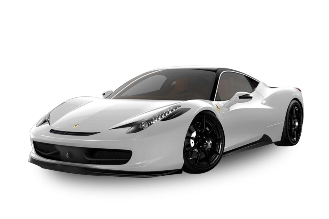 White Ferrari Car PNG HD Images - Ferrari Png