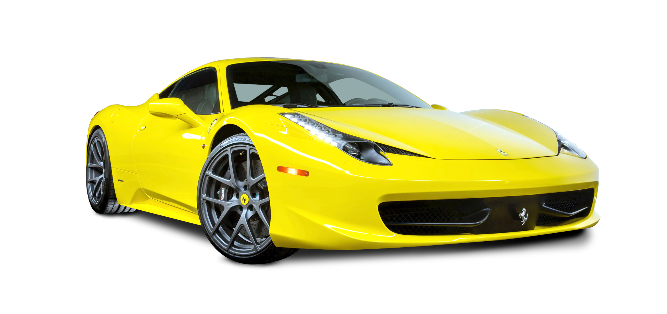 Yellow Ferrari PNG Best Image