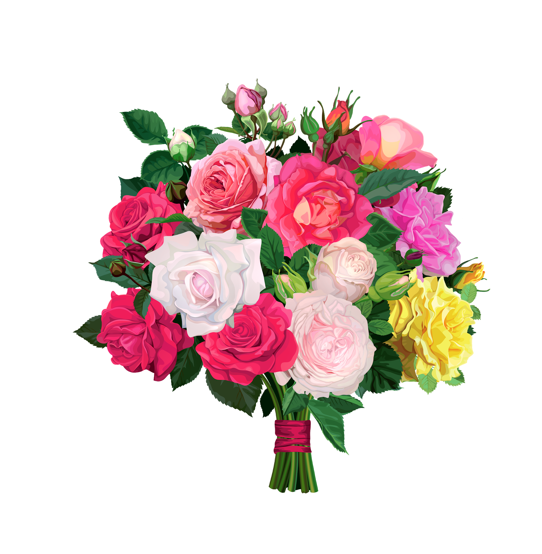 Flower Bouquet Gift PNG HD File