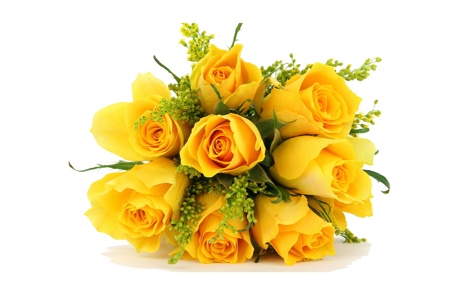 Yellow Flower Bouquet PNG in Transparent