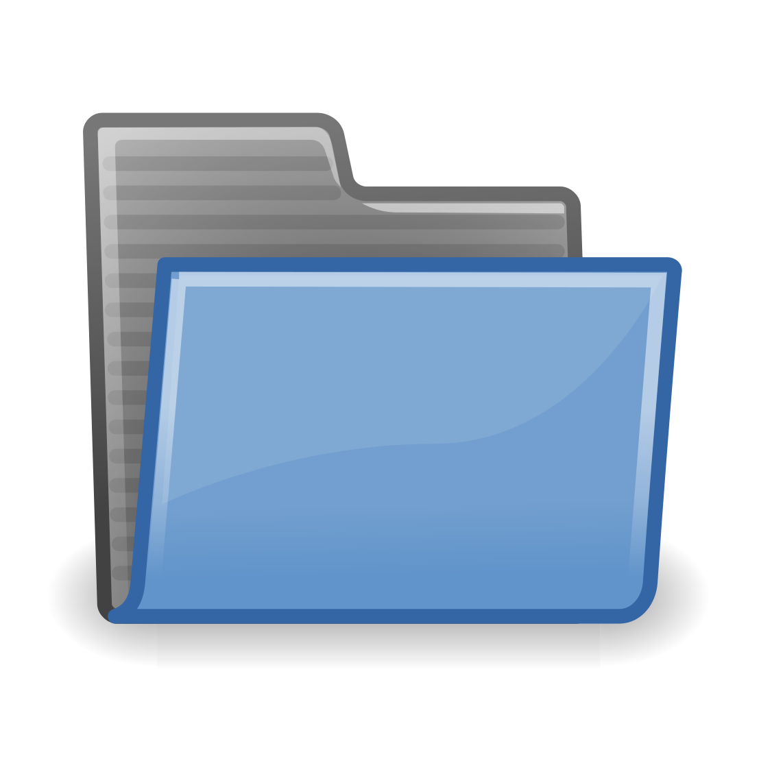 Blue Folder Icon PNG File - Folders Png