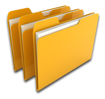 Yellow Folders PNG Transparent - Folders Png