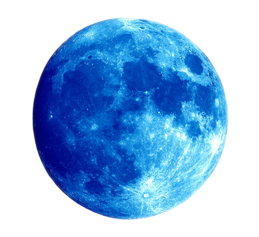 Blue Full Moon PNG pngteam.com