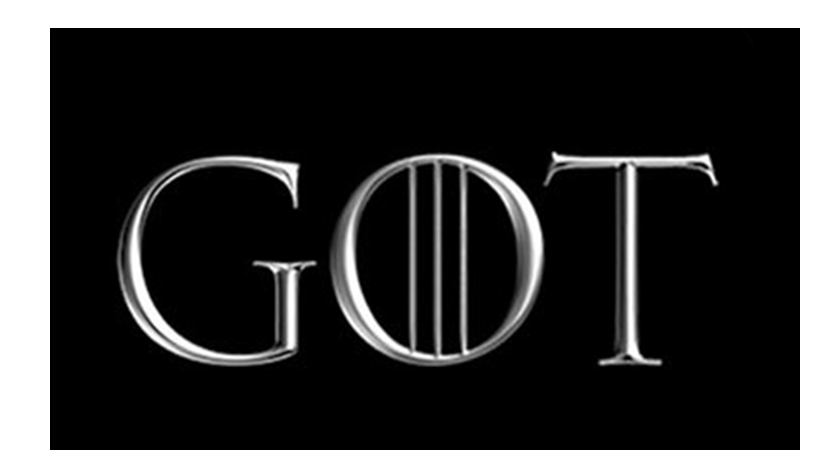 GOT Black Logo PNG Images Black Background pngteam.com