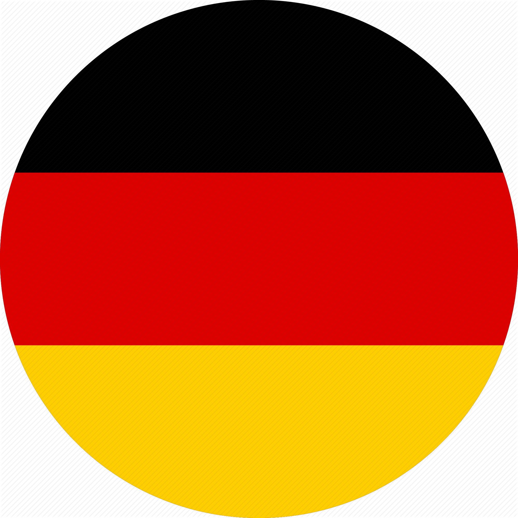 Germany Flag Circle PNG Transparent HD Image