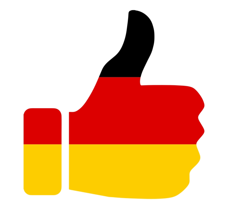 Germany Flag Thums Up PNG Transparent Image