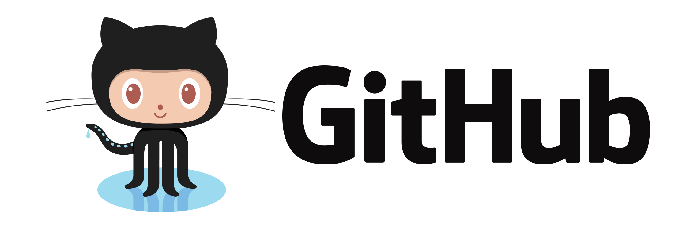 Github Icon and Text PNG HD - Github Png