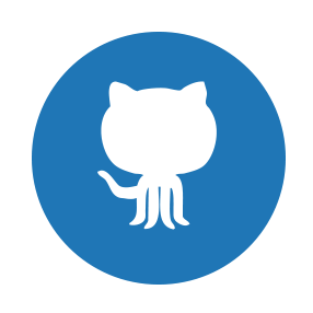 Github Logo Blue and White PNG HD  - Github Png