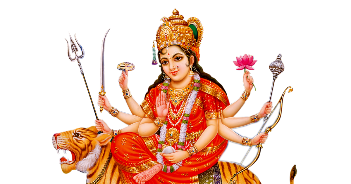 Goddess Durga Maa PNG Transparent pngteam.com