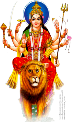 Goddess Durga Maa PNG Transparent pngteam.com