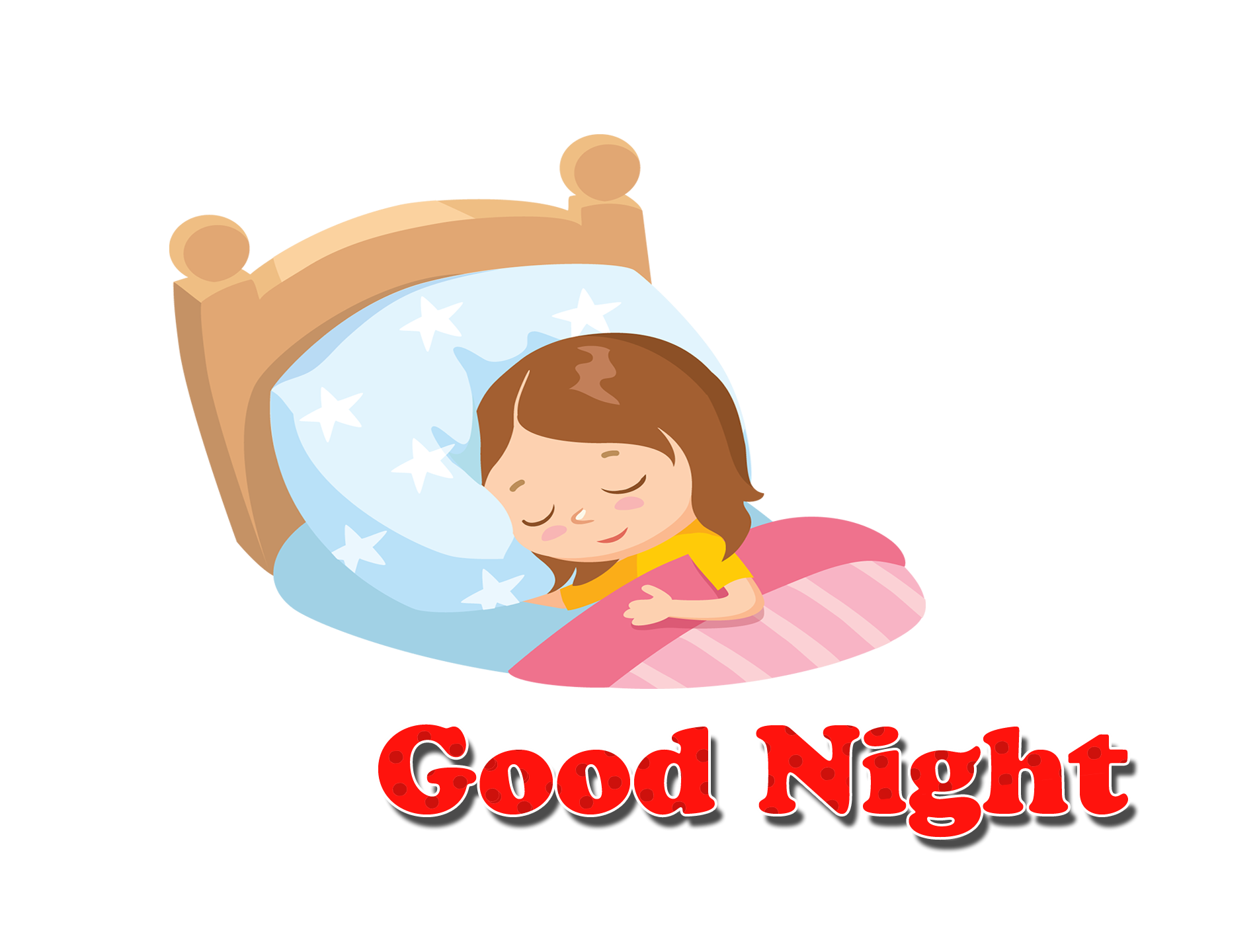 Good Night to Baby Girl PNG HQ Transparent pngteam.com