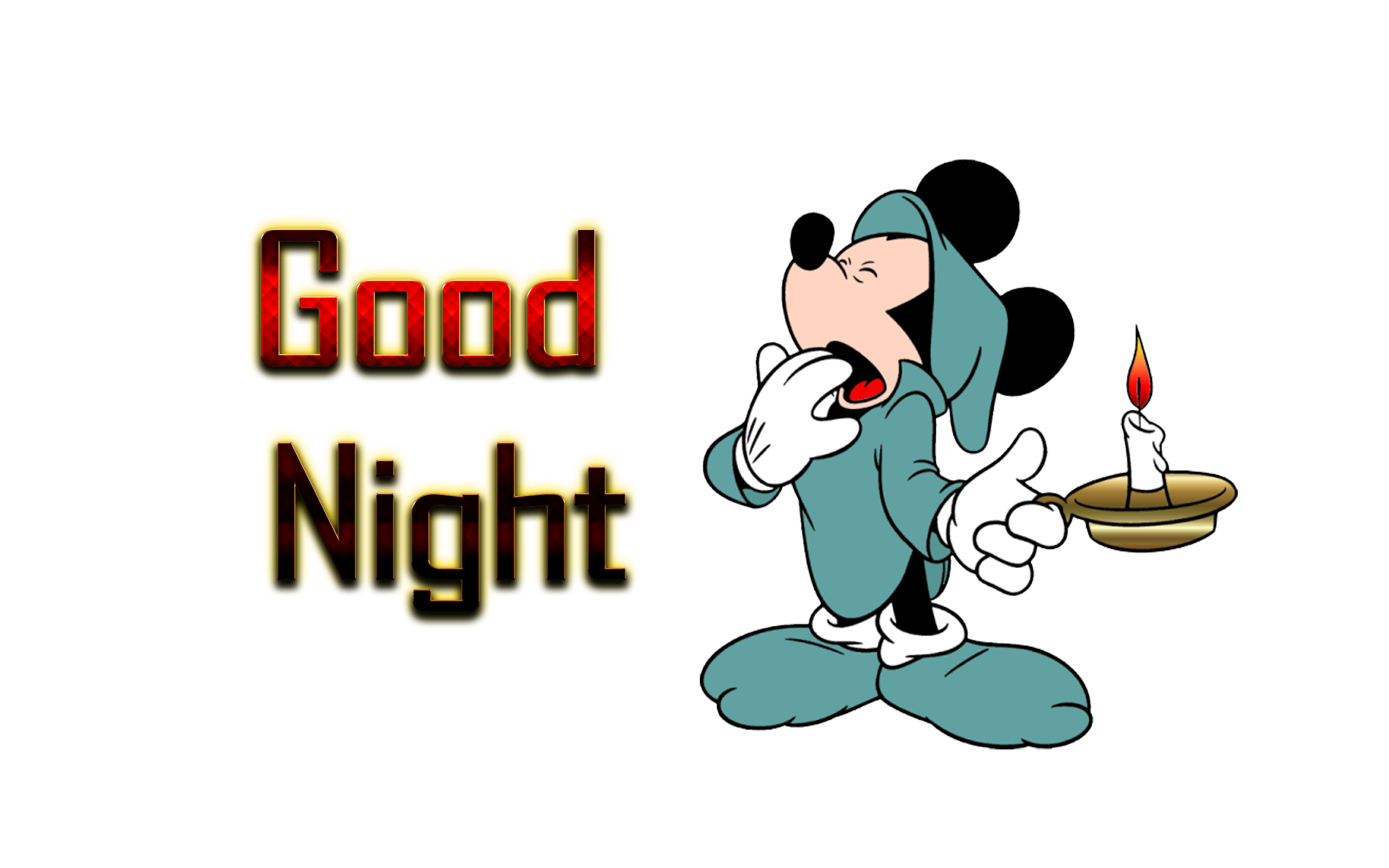 Good Night Micky Mouse PNG Best Image Transparent pngteam.com