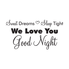 We Love You Good Night  PNG Transparent Text Image pngteam.com