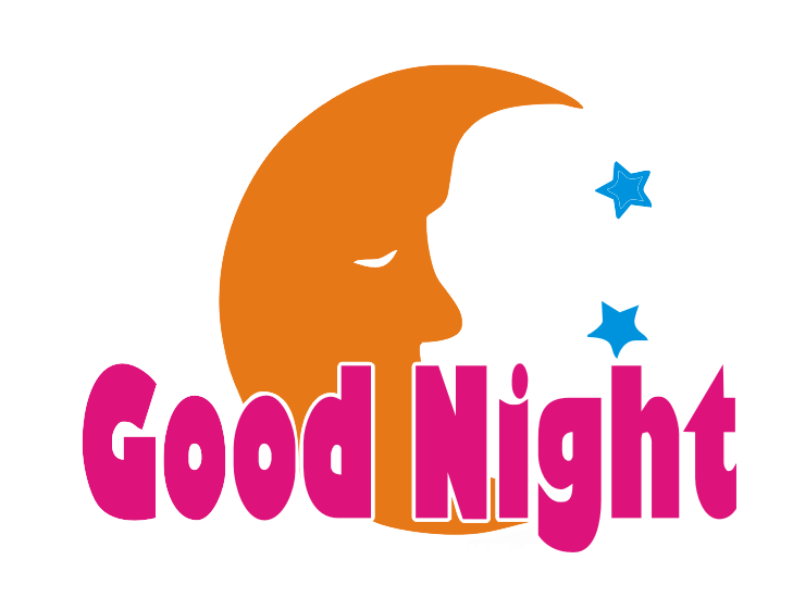 Good Night Wish with Moon PNG HD Transparent pngteam.com