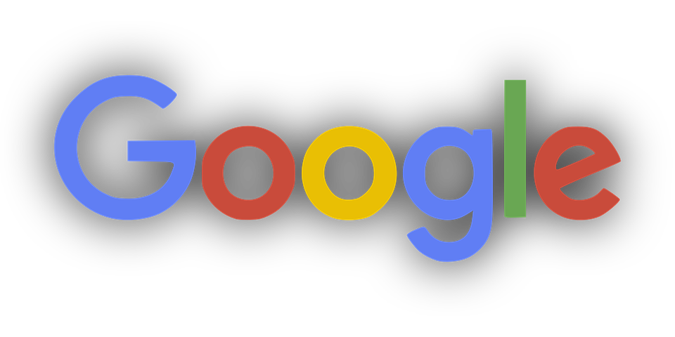 Google Text Logo with Shadow PNG HD Transparent pngteam.com