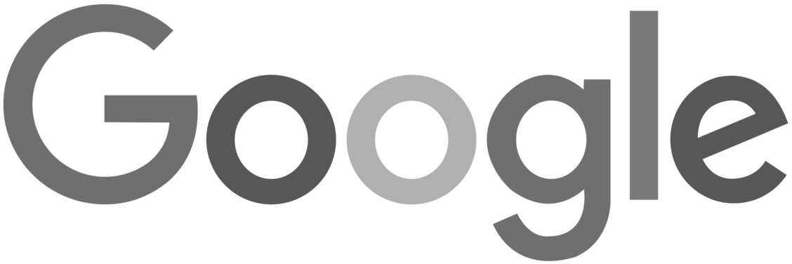 Google Logo Grayed PNG Transparent Background