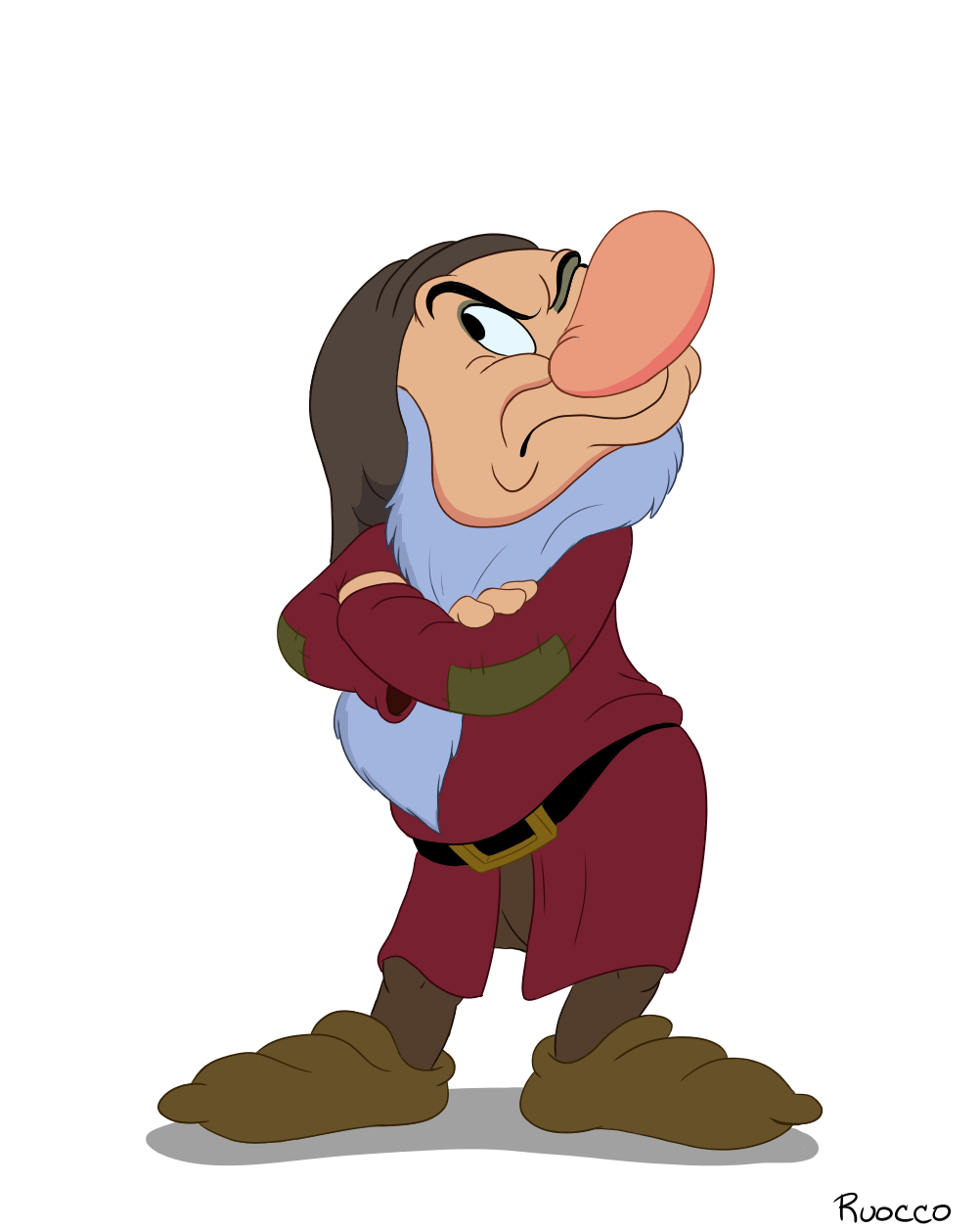 Grumpy Snow White Dwarf PNG File pngteam.com