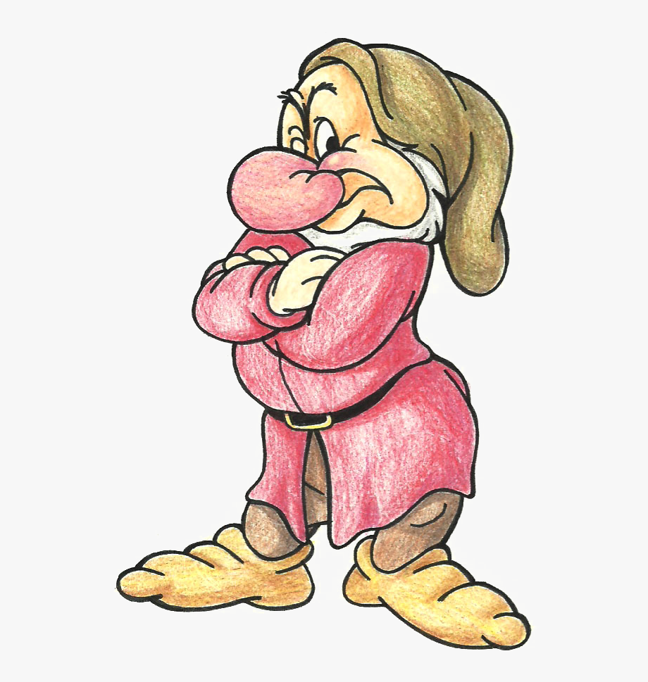 Grumpy Snow White Dwarf PNG HD pngteam.com