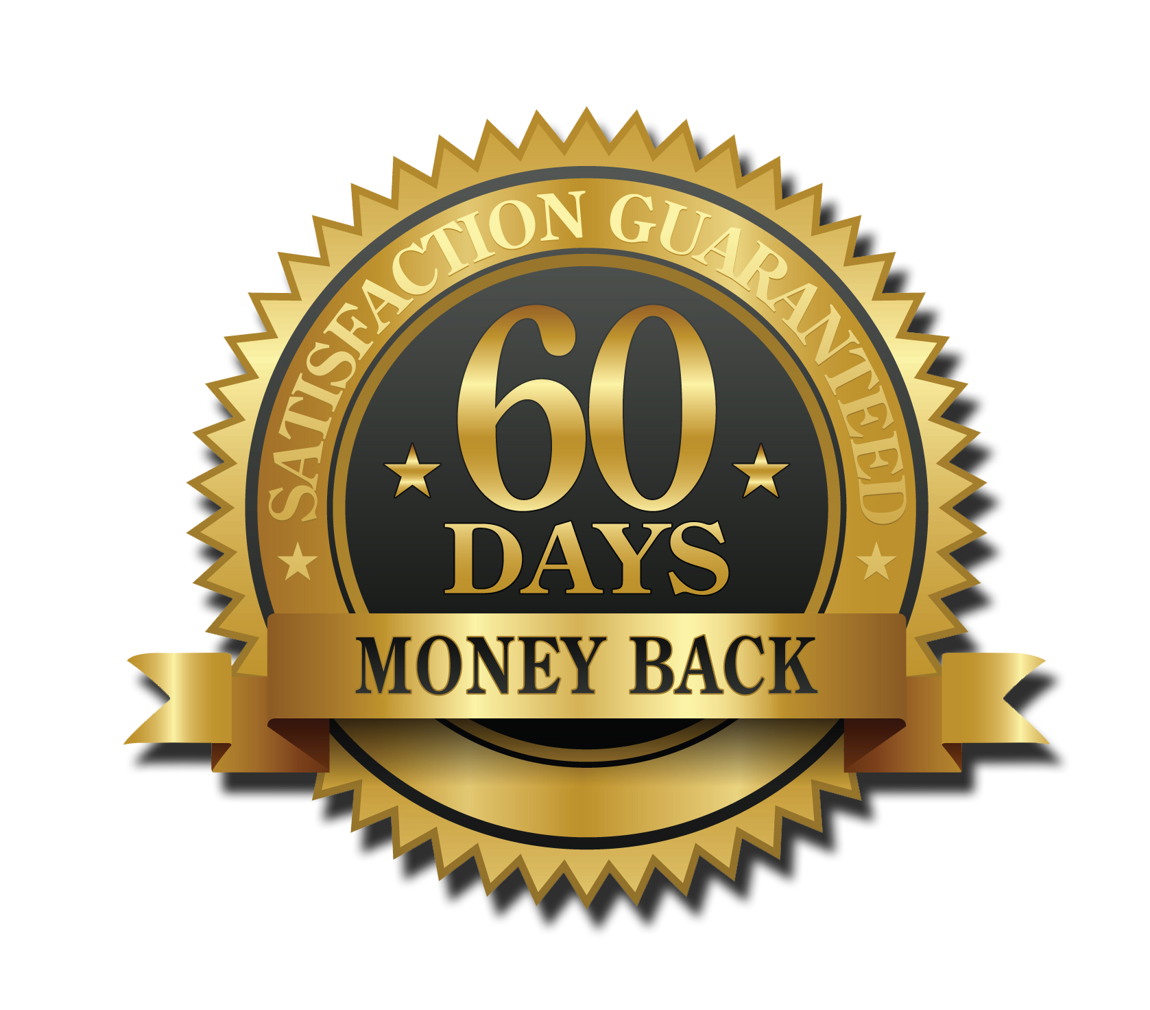 60 Days Money Back Guarantee PNG HD 
