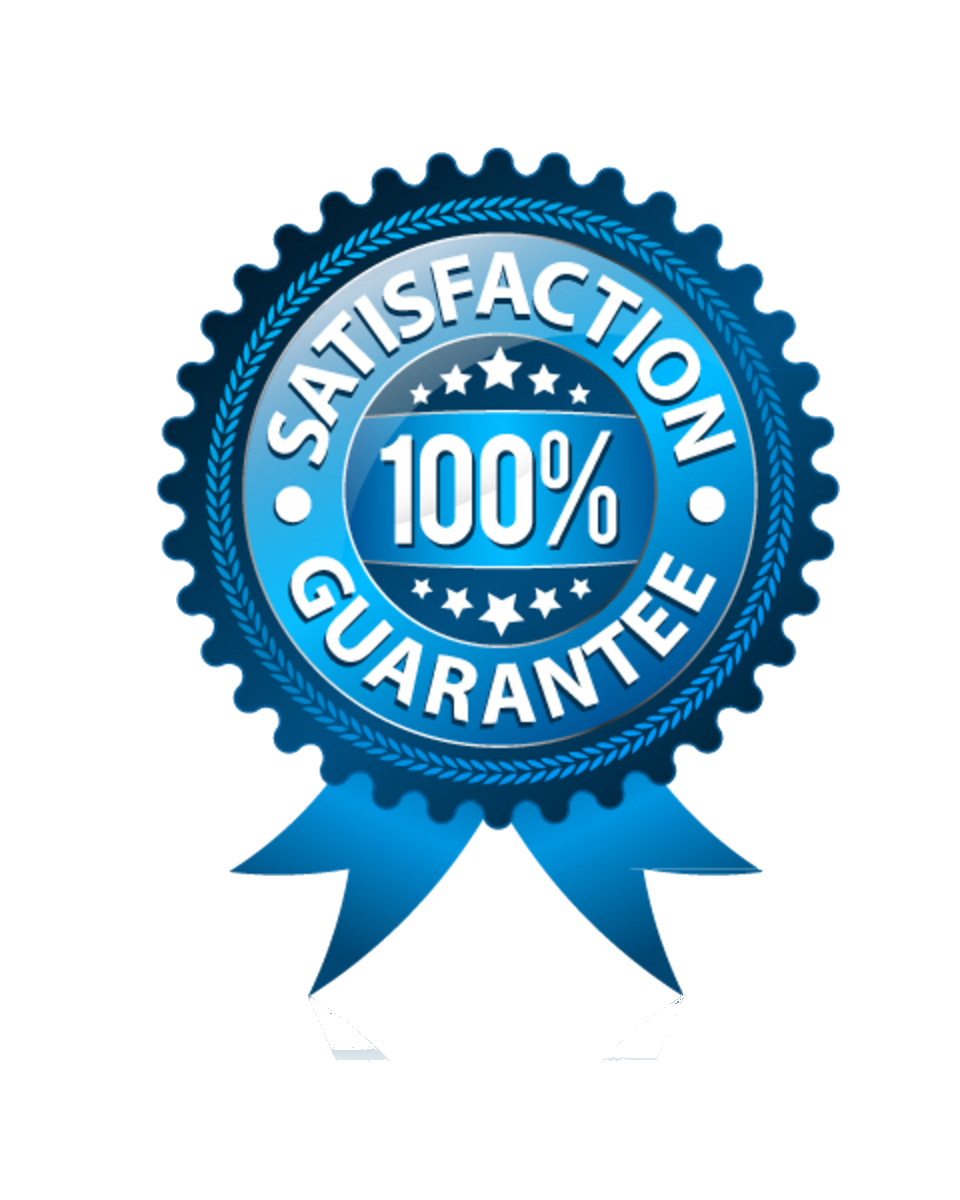 Guarantee Blue 100 Percent Satisfaction PNG HQ Image pngteam.com