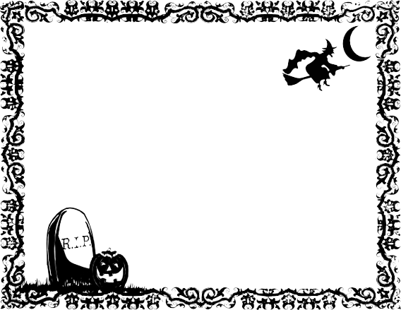 Transparent Halloween Border PNG pngteam.com